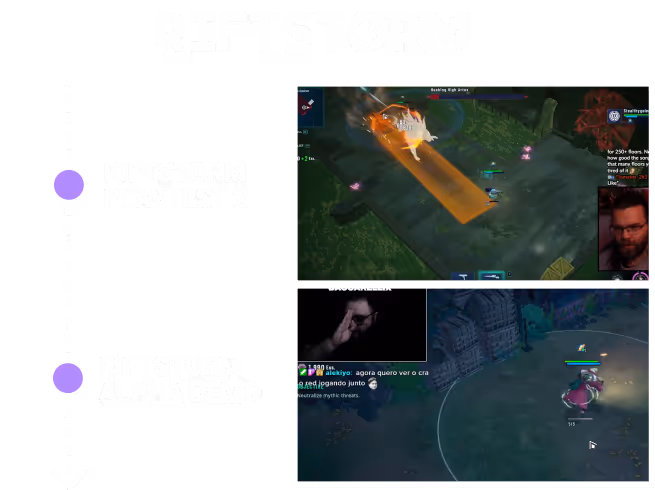 Riftstorm playtest 2 and alpha demo, with creators streaming the game